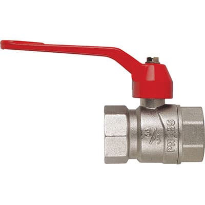 Valvola Sfera Normale Ff Leva Perfecta Fiv Ottone Nichelato 1¼ F 2 Pezzi - 2