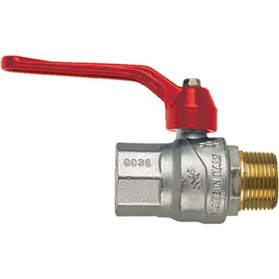 Valvola Sfera Normale Mf Leva Evolution Fiv Ottone Nichelato ?mf 6 Pezzi - 2