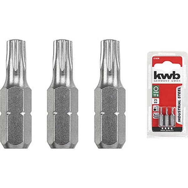 Inserto Torx Tamper per Avvitatore Kwb Txtxmm 20X25 3 Pezzi