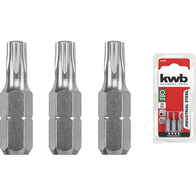 Inserto Torx Tamper per Avvitatore Kwb Txtxmm 40X25 3 Pezzi - 2