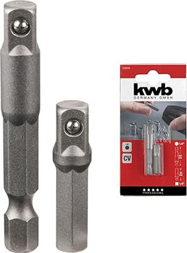 Adattatori Portabussola Kwb con 50X1/4 30 mm x 1/4 2 Pezzi