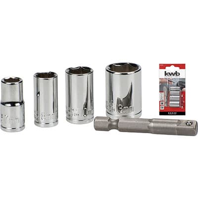 Adattatori Portabussola con Bussole Kwb con 8 con 10 con 13 7 mm 5 Pezzi - 2