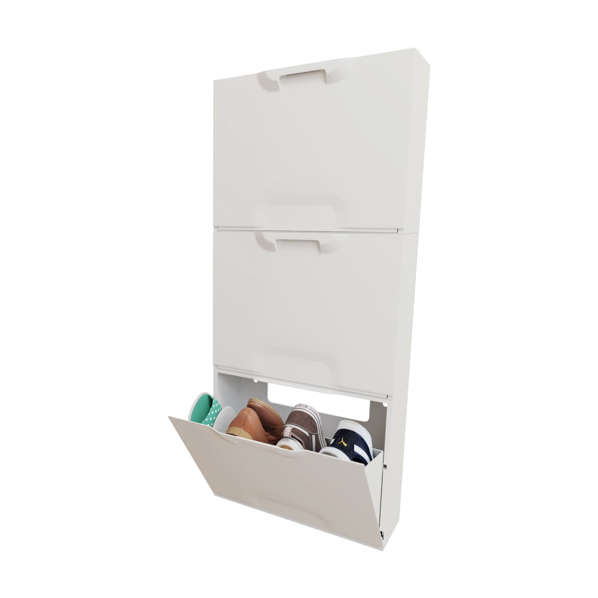 Scarpiera Modulare Unika Bianco Cm 51X17,3 H.cm 40,1 - 3