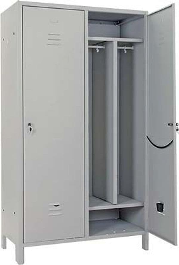 Armadio Sporco Pulito Scarpiera Montato Prometal Vern Grigio Posti 2 H.mm - 2