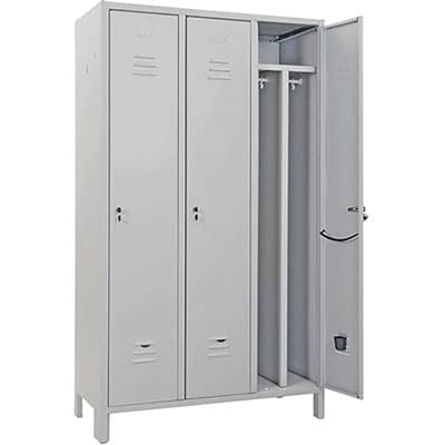 Armadio Sporco Pulito Montato Prometal Vern Grigio Posti 3 H.mm 1795 mm - 2