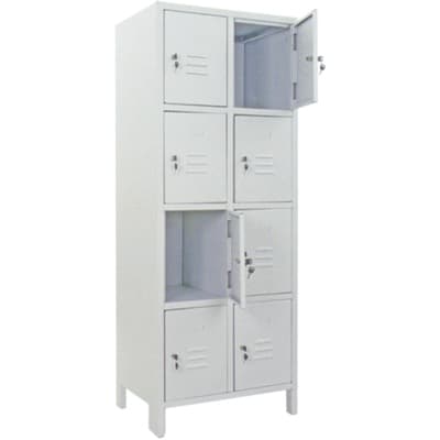 Armadio Casellario Montato Prometal Vern Grigio Posti 8 H.mm 1795 mm - 2