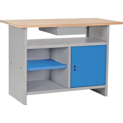 Banco da Lavoro Smontato Prometal Piano Legno H.mm 840 mm 1200X600 - 2