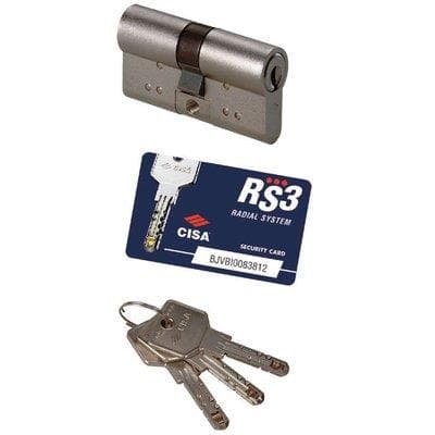 Cilindro Sagomato RS3 S Cisa Ott.nichel Chiavi 5 Camma DIN Mm 70 35 con 35 - 2