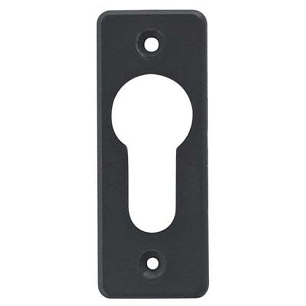 Mostrina Rettangolare Foro Sagomato 06012 01 Cisa Nero 60 x 23 mm 5 Pezzi - 2