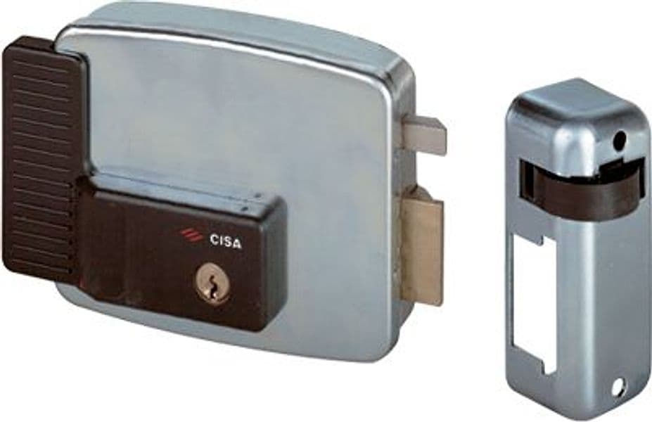 Serratura Metallo Applicare Elettr 11921 Int Cisa Zincata C.tondo 8210385 - 2