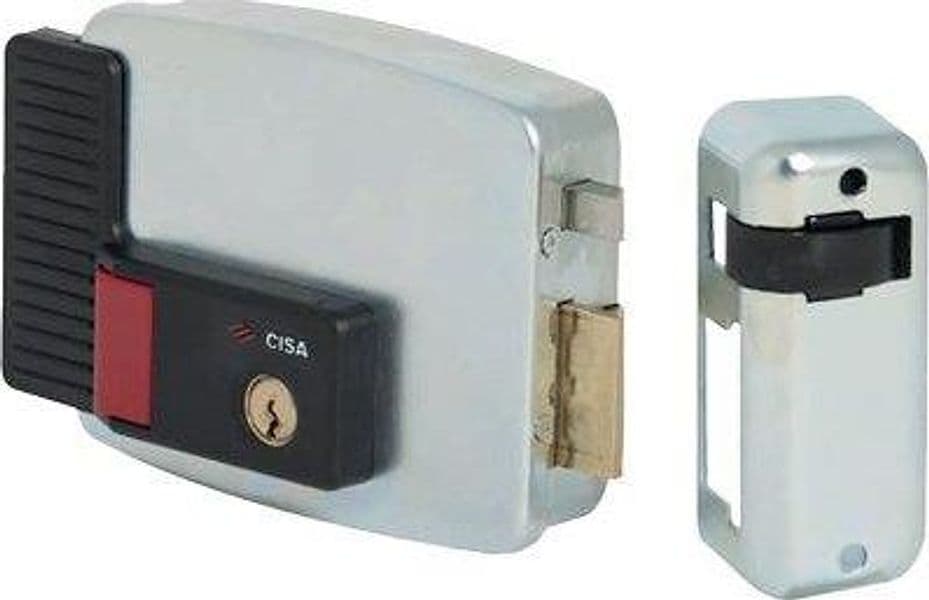 Serratura Metallo Applicare Elettr 11931 Int Cisa Zincata C.tondo 8210407 - 2