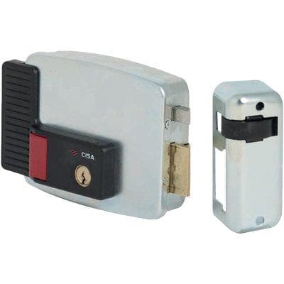 Serratura Metallo Applicare Elettr 11931 Int Cisa Zincata C.tondo 8210407 - 2