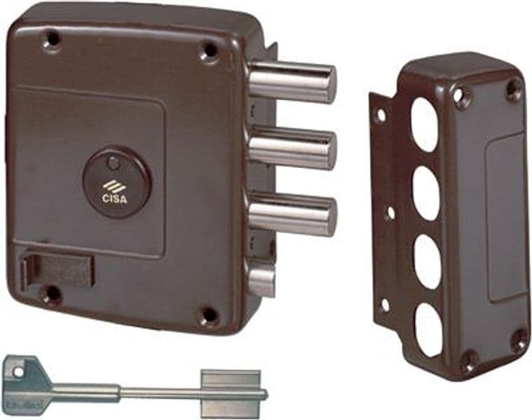 Serratura Legno Applicare 57157 Cisa Dm M4 Scr E.mm 64 Sx - 2