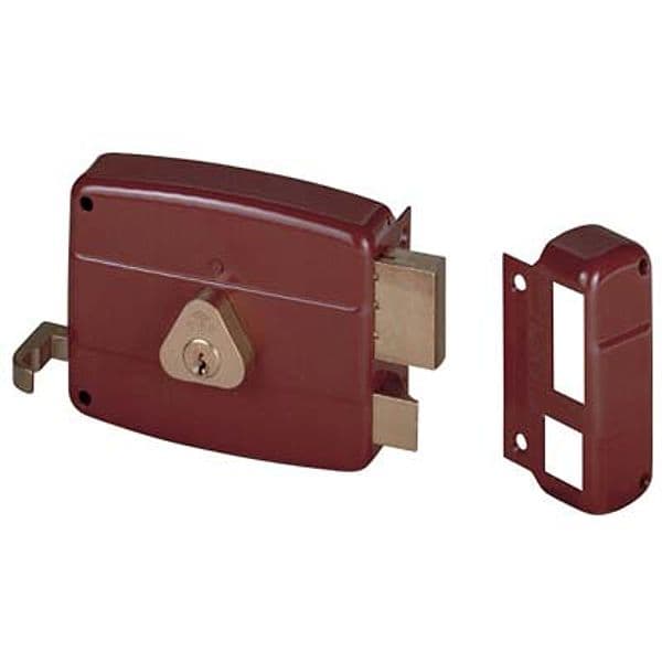 Serratura Legno Applicare 50121 Cisa C.tondo Fisso M2 con Tirante E.mm 60 - 2
