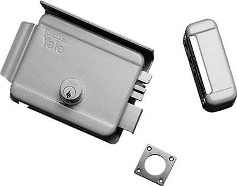 Serratura Cancello Applicare Elettrica 68080 Yale Vern C.tondo Fisso M2 - 2