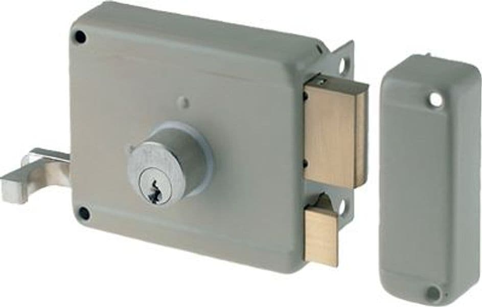 Serratura Legno Applicare 630 Yale C.tondo Fisso M2 con Tirante E.mm 40 Sx - 2