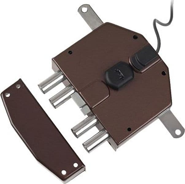 Serratura Legno Applicare Elettrica 6823 Yale Pompa Mm 50 M4 Tripl.scr E.mm - 2