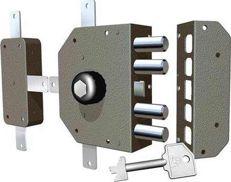Serratura Legno Applicare 3350P Cr C.pompa M4 con Pomolo Tripl 8214174 - 2