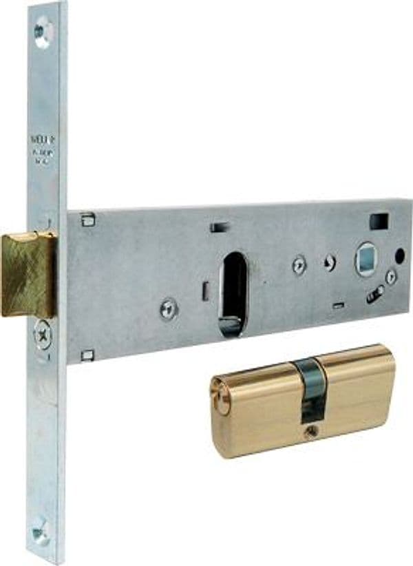 Serratura Metallo Infilare 130 Welka B.q Zinc F.mm 16 C Ovale M2 con Scr - 2