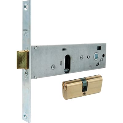 Serratura Metallo Infilare 130 Welka B.q Zinc F.mm 16 C Ovale M2 con Scr - 2