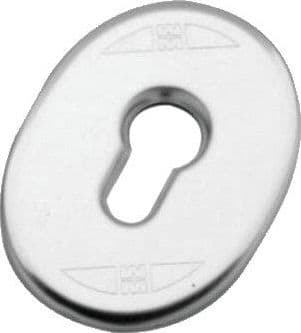 MOSTRINA PORTA BLINDATA IMBUTITA 95416 MOTTURA - F.SAGOM CROMO SATINATO MM 65X90- 5 pezzi