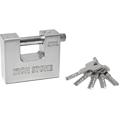 Lucchetto Antiscasso Ssuis Ilsa Acciaio Carbonitrurato Cromato 8220215 - 2