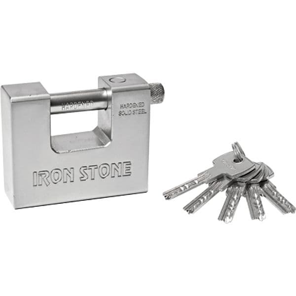 Lucchetto Antiscasso Ssu Is Ilsa KA1 Cromato 94 mm 6 Pezzi - 2