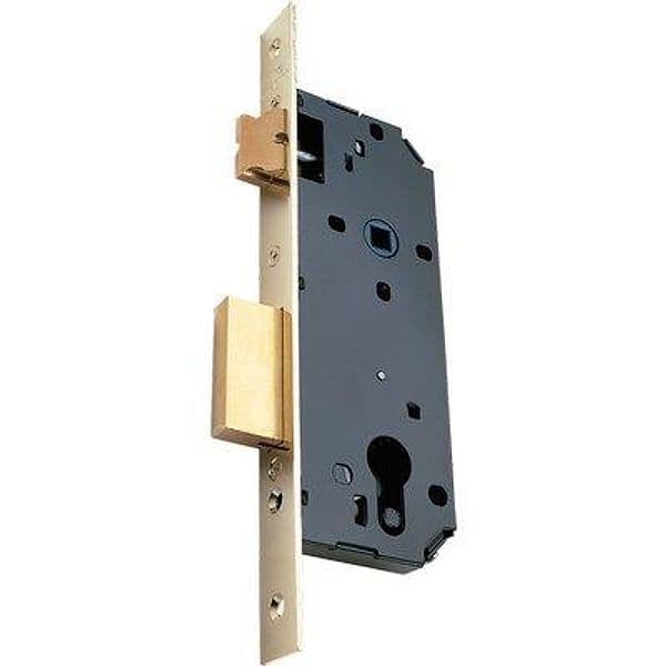 Serratura Legno Infilare 7435 Viro B.q Ottonato F.mm 22 F.sagom M2 con Scr - 2