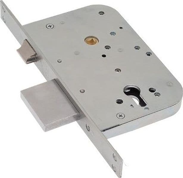 Serratura Metallo Infilare 610 Y Sab B.q Zinc F.mm 25 F Sag M3 con Scr E.mm - 2