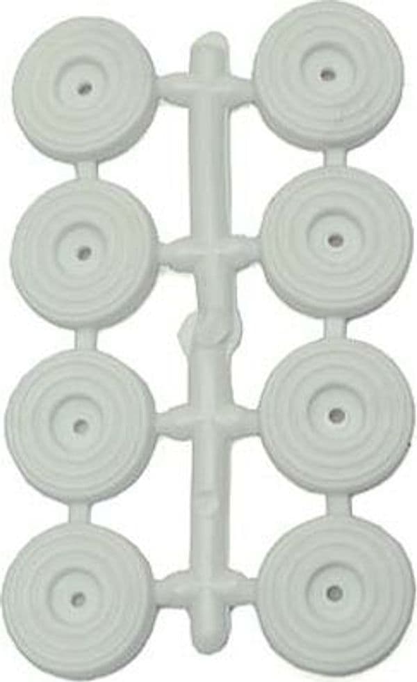 Gommino Sottosedia Pronty Bianco con Vite Ø 25 mm 8 Pezzi - 2