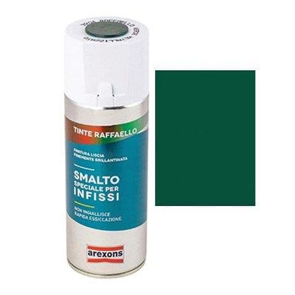 Smalto Spray Tinta Raffaello Arexons 3204 Verde Metallizzato 400 ml 6 Pezzi