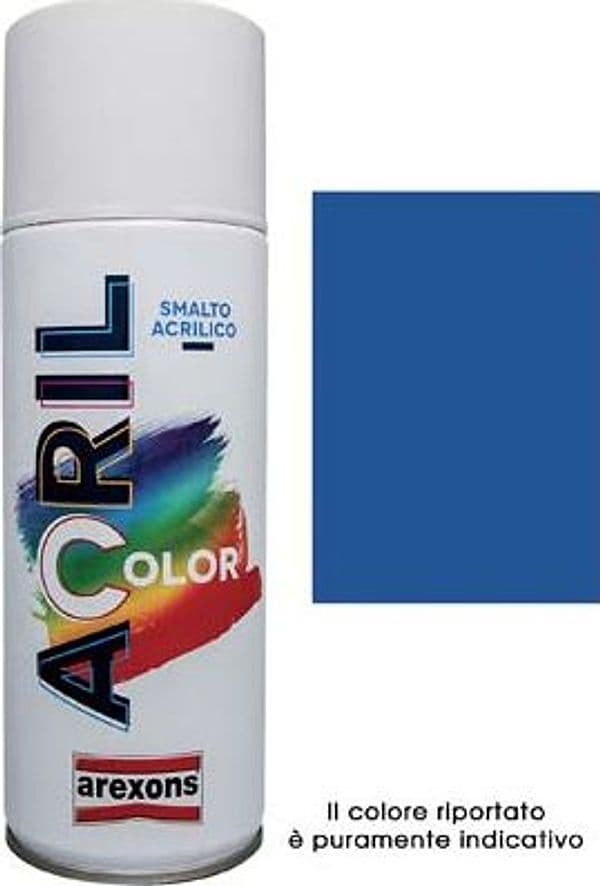Smalto Spray Acril Color Arexons Blu Genziana Ral 5010 400 ml 6 Pezzi - 2