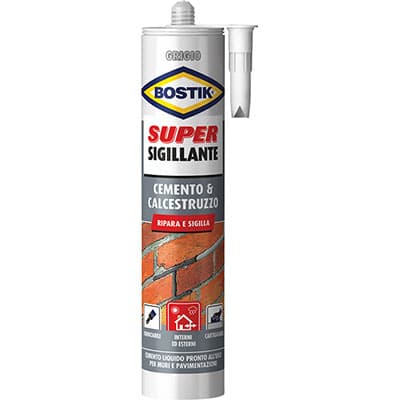 Silicone Super Sigillante Cemento Calcestr Bostik 2 Pezzi - 2