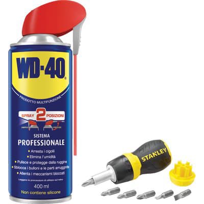 Lubrificante Spray Wd 40 Professionale con Stanley 400 ml 6 Pezzi - 2