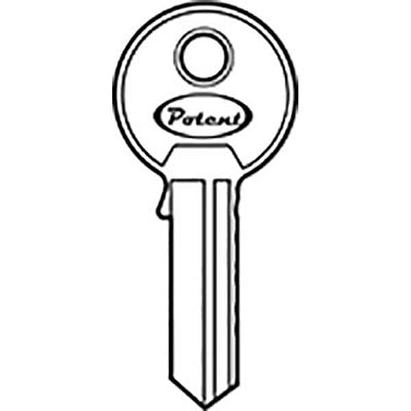 Chiave Piatta Potent C1650 Originale Ottone Nichelato 10 Pezzi - 2