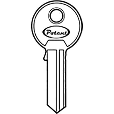 Chiave Piatta Potent C1650 Originale Ottone Nichelato 10 Pezzi - 2