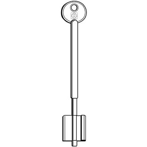 Chiave Doppia Mappa Cr 5R6 Silca Ottone Nichelato 2 Pezzi - 2