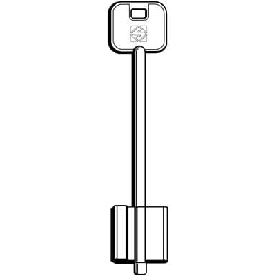 Chiave Doppia Mappa Cr 5R9 Silca Ottone Nichelato 5 Pezzi - 2
