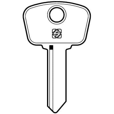 Chiave Auto Safe Giobert AF5C Silca Acciaio Nichelato 10 Pezzi - 2