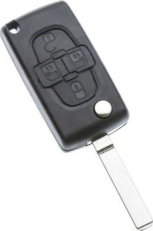 Guscio Chiave Auto Peugeot VA2CRS7N Silca Pulsanti 4 - 2