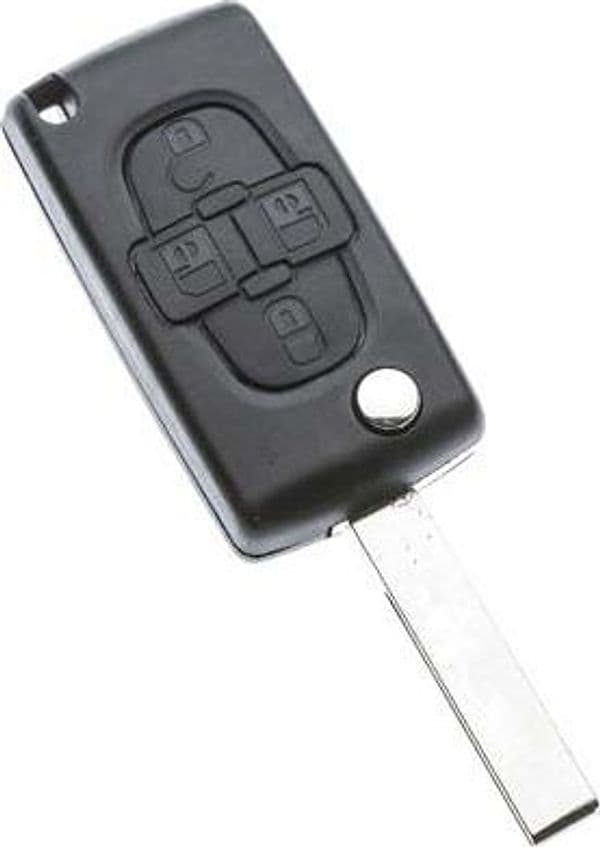 Guscio Chiave Auto Citroen HU83CRS7 Silca Pulsanti 4