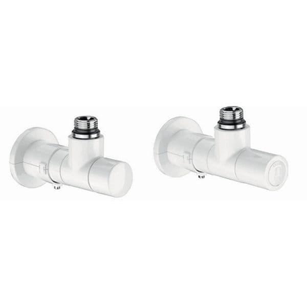 Valvola + Detentore a Squadra Termostatizzabile Calef 1/2 23 P 1,5 Bianco – Caleffi