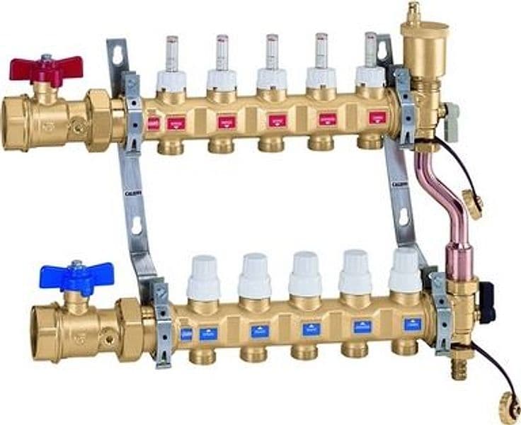 Collettore Premontato Calef 1 1/4 F x 9 – Caleffi