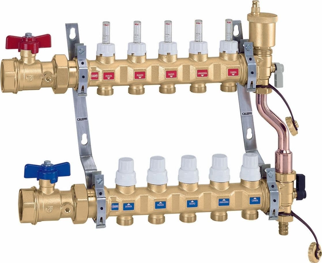 Collettore Premontato Calef 1 1/4 F x 9 - 2