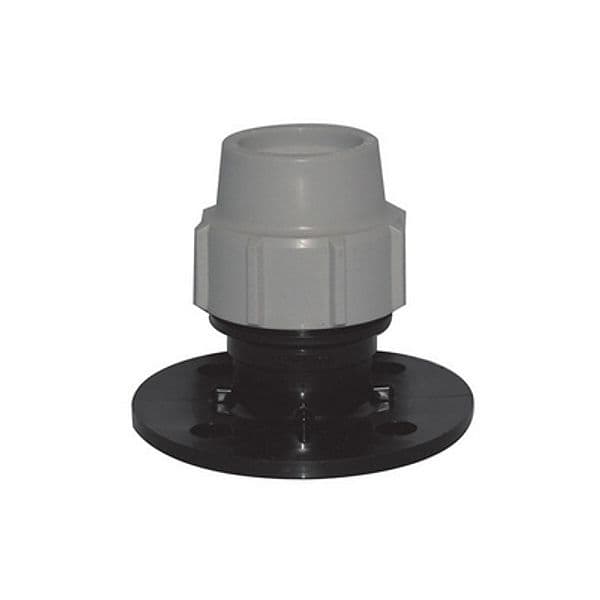 Raccordo con Flangia Plasson per Tubo Polietilene 2 x 63 - 2