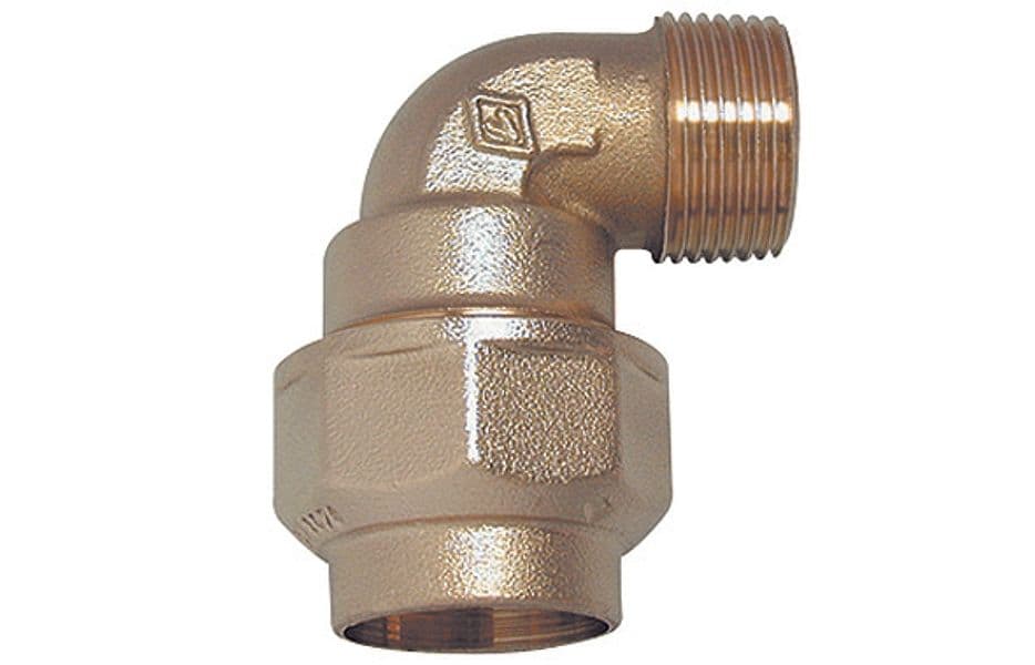 Raccordo a Gomito Maschio in Ottone Bugat 11 x 2 x 50 - 2