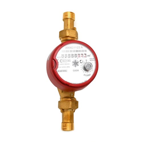 Contatore per Acqua Calda 90 ° Quadrante Asciutto Meter Ø 15 ½ L 110 - 3