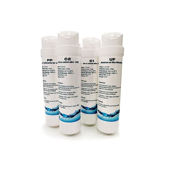 Kit Completo 4 Cartucce per Simply Acqua Senza - 2