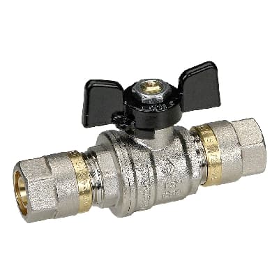 Valvola a Sfera Adattatore con Farfalla Bugat ¾''X20 DN 20 - 3