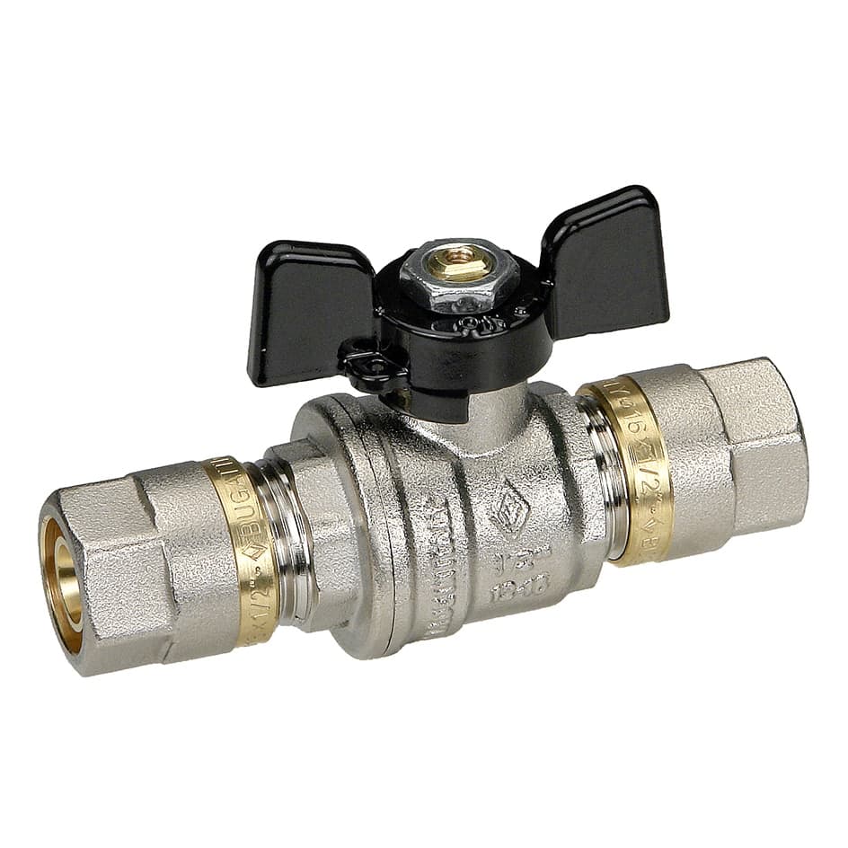 Valvola a Sfera Adattatore con Farfalla Bugat ¾''X20 DN 20 - 2